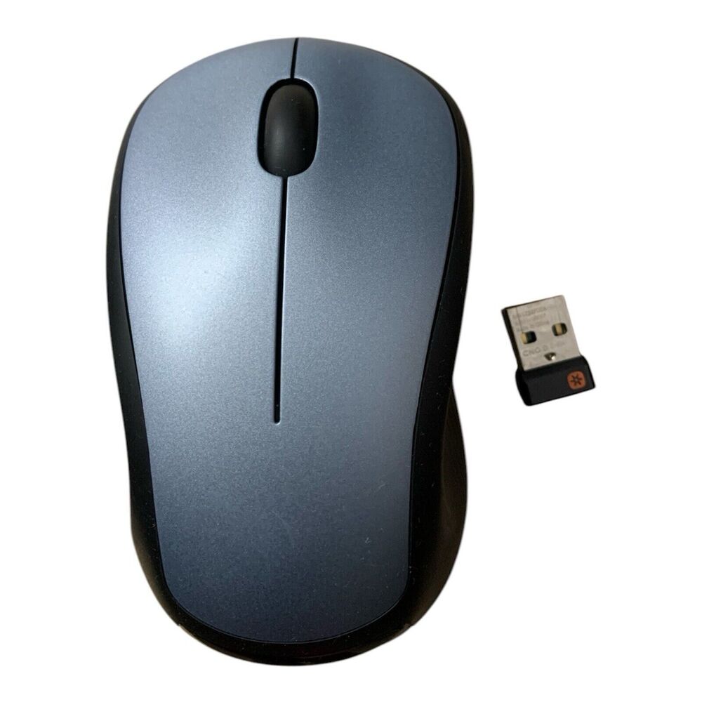 WORKING Logitech M310 Wireless Mouse (Blue/Grey) w/ Receiver for PC/Mac